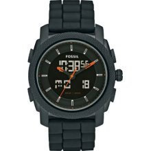 Fossil Machine Digital/Analog Black Watch