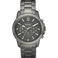 Fossil Men's Fs4584 Grant Chronograph Grey Dial Watch