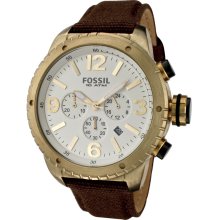 Fossil Men's Vintage Yellow Dial Watch DE5005