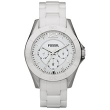 Fossil Women's CE1002 Riley Ceramic Watch - White - 20% OFF