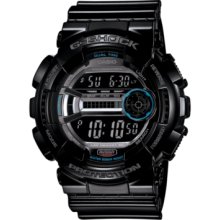 G-Shock Watch, Mens Digital Black Resin Strap 51x55mm GD110-1