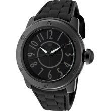 Glam Rock Watches Women's Aqua Rock Black Dial Black Silicone Black Si