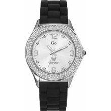 Go Women's 697839 Silver Dial Crystal Soft Rubber Watch ...