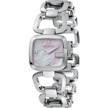 Gucci Ladies Stainless Steel G-Class Mother Of Pearl Dial YA125502