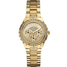 GUESS Gold-Tone Sparkling Watch