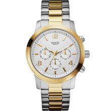 GUESS Yellow Gold-Tone Contemporary Chronograp