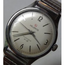 Helbros Invincible Men's Silver Made in France Watch