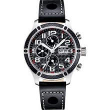 Ingersoll Men's Potomac Black Leather Strap Automatic Watch (Potomac Black Fine Automatic Timepiece)