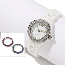 Interchangeable Bezel Bracelet Watch