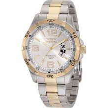 Invicta 0086 II Silver Dial Two Tone Stainless Steel Men's Watch