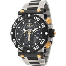 Invicta 0403 Nitro Swiss Quartz Chronograph Two Tone Black Dial Link