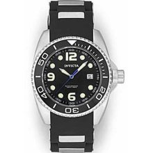 Invicta 0492 Black Dial Stainless Steel Watch