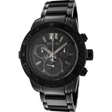 Invicta 0762 Men's Reserve Black IP SS Chronograph 100M WR Watch