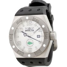Invicta 0871 Mens Silver Dial Black Band Force Watch