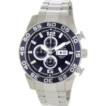 Invicta Men's 1013 II Collection Chronograph Dark Blue Dial Stainless