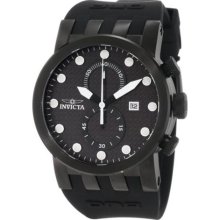 Invicta Men's DNA Racer Chronograph Black Carbon Fiber Dial Black Sili