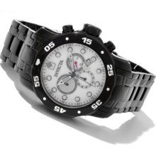 Invicta Men's Pro Diver Scuba Quartz Chronograph Mother-of-Pearl Dial Stainless Steel Bracelet Watch