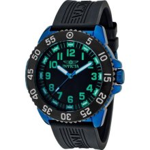 Invicta Men's Specialty Black Dial Black Polyurethane ...