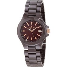 Invicta Women's 12542 Ceramics Brown Dial Brown Ceramic Watch $895