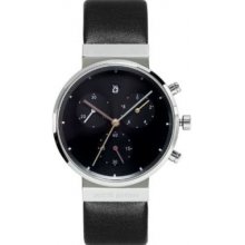 Jacob Jensen 613 Ladies Chronograph Black Watch