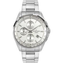 JACQUES LEMANS Watches Men's Tempora Chronograph Automatic Stainless