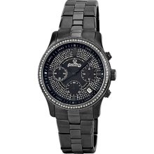 JBW Vixen Black Ion-Plated Diamond Ladies Watch JB-6229-C