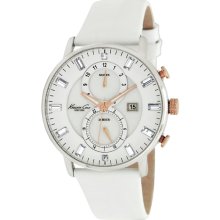 Kenneth Cole Women's Kc2689 Classic Chrongraph White Watch