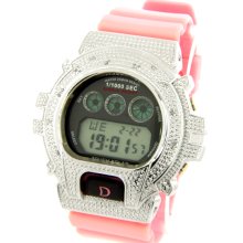 King Master D-Shock Pink 0.12ct Diamond Men's Watch DS.217PNK