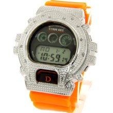 King Master D-Shock Highlighter Orange 0.12ct Diamond Watch DS.217HO