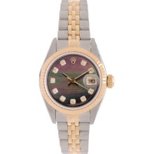 Ladies 2-Tone Steel & 18k Rolex Datejust Watch 79173