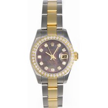 Ladies Rolex 2-tone Datejust Pre-owned Watch 179173