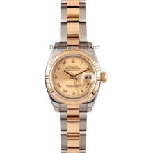 Ladies Rolex DateJust 179173 Champage Dial