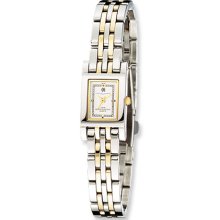 Ladies Two-Tone, Rectangular Watch by Charles Hubert