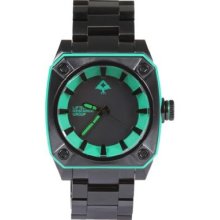 LRG Gauge 45mm Black And Green Steel Watch