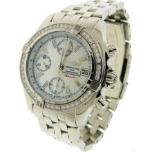 Menâ€™s Breitling Chrono Cockpit A13358 Automatic Steel Diamond Watch