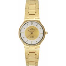 Men Sartego SVQ222 Seville Gold Tone Seville Dress Watch Gold