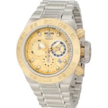 Men's 10146 Subaqua Noma IV Chronograph Gold Tone Textured Dial