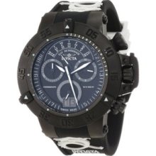 Men's 10188 Subaqua Noma III Chronograph Black Dial Black and White