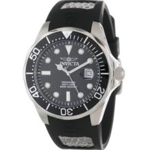 Men's 12558 Pro Diver Black Carbon Fiber Dial Black Polyurethane