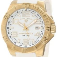 Men's 40117-YG-02 Super Shield White Dial