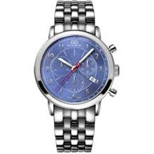 Men's 88 RUE DU RHONE Chronograph Watch with Blue Dial (Model: