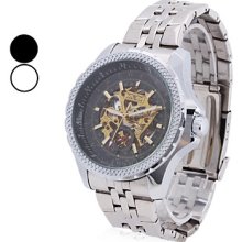 Men's Alloy Analog Mechanical Watch Casual (Assorted Colors)