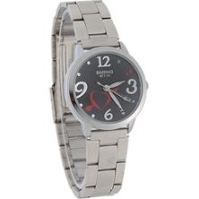 Men's Analog Watch with Stainless Steel Band (Black)