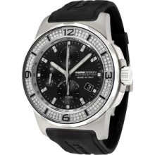 Men's AutomaticChronograph White Diamond (1.06 ctw) Black