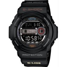 Men's Black G-Shock Multi-Function Moon Tide Grpah Plastic Resin Case