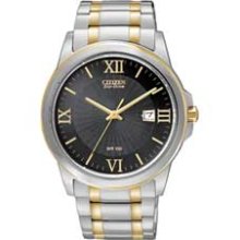 Men's Citizen Eco-Drive Watch with White Dial (Model: BM7264-51E)