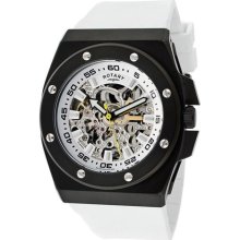 Men's Editions Automatic Skeletonized Silver/White Dial Black IP ...