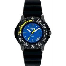 Men's Nautic Diver Quartz Sapphire Blue Dial Rubber