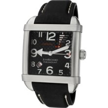 Men's Paramount Automatic Black Textured Dial Black