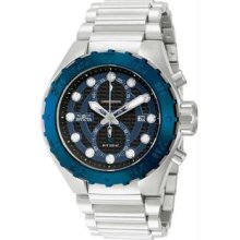 Men's Pro Diver Chronograph Stainless Steel Case and Bracelet Blue